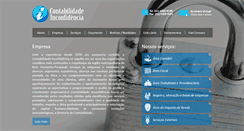 Desktop Screenshot of contabilidadeinconfidencia.com